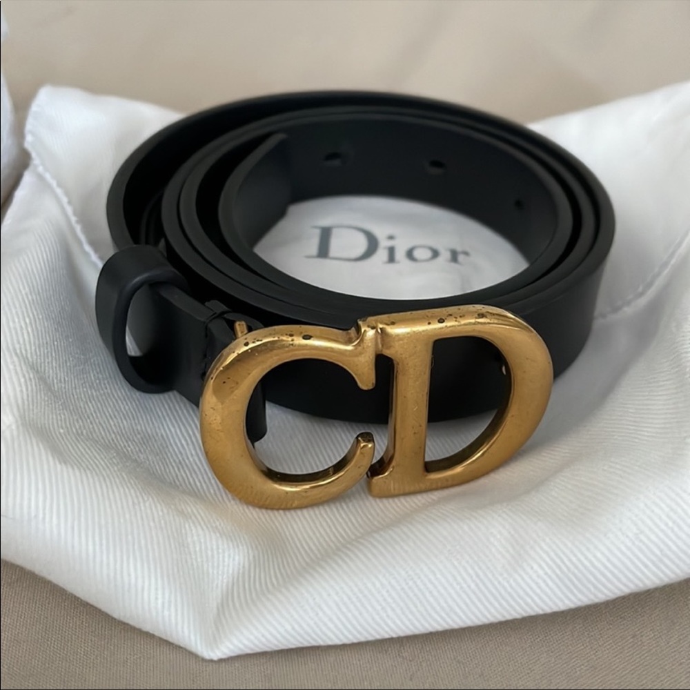 Christian Dior Saddle Belt Size 70